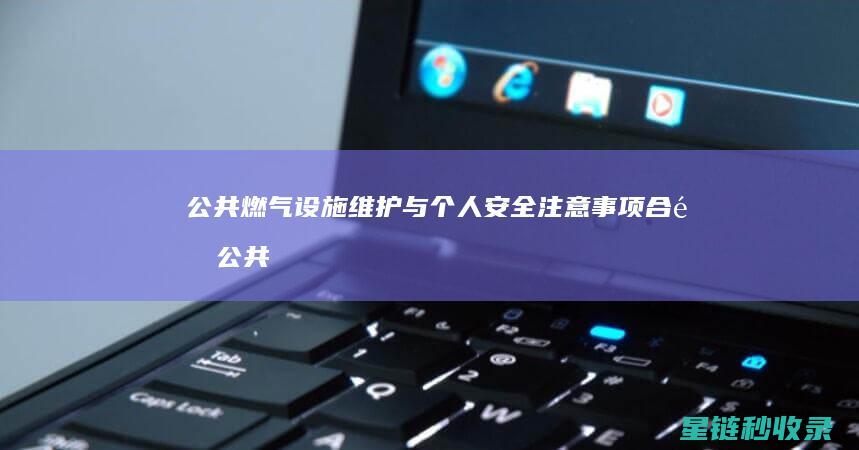 公共燃气设施维护与个人安全注意事项合集 (公共燃气设施是什么)