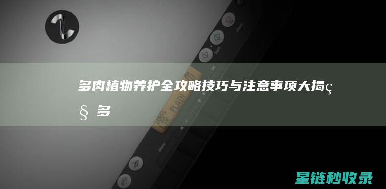 多肉植物养护全攻略：技巧与注意事项大揭秘 (多肉植物养护卡)