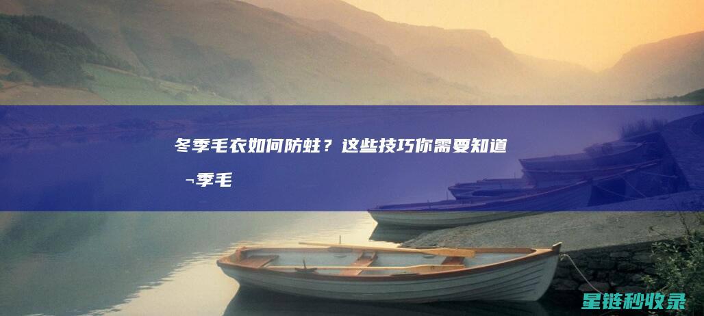 冬季毛衣如何防蛀？这些技巧你需要知道 (冬季毛衣如何收纳)